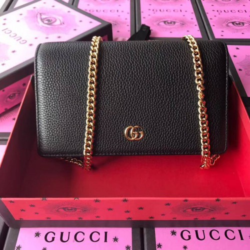 Gucci GG Marmont Eredeti Marhabőr Válltáska 497985 fekete
