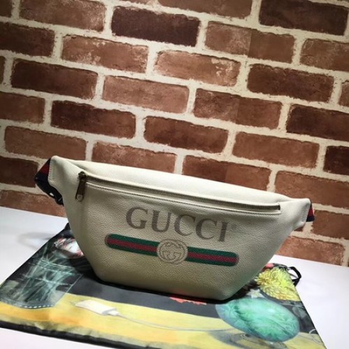 Gucci borjúbőr zsebes táska 493869 krémszínű