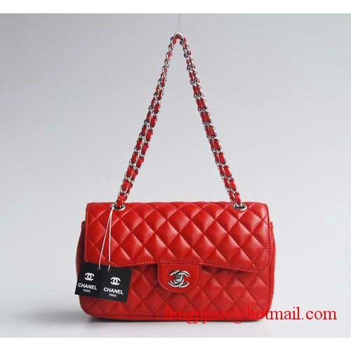 Chanel 2.55 Steppelt Flap Táska 1112 Piros