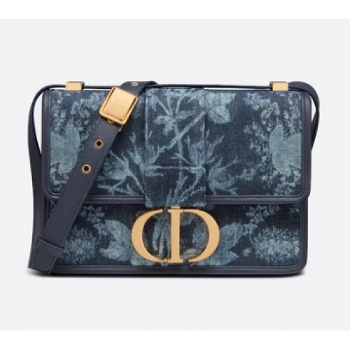 30 MONTAIGNE TÁSKA Kék Dior Flowers Farmer M9203UJD