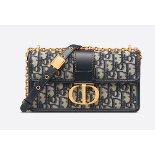 30 MONTAIGNE KELET-NYUGATI LÁNCOS TÁSKA Kék Dior Oblique Jacquard M9334