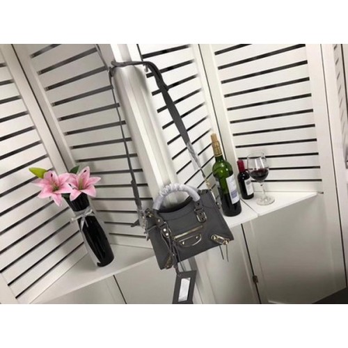 Balenciaga Giant City Gold Studs kézitáska B084336 Szürke