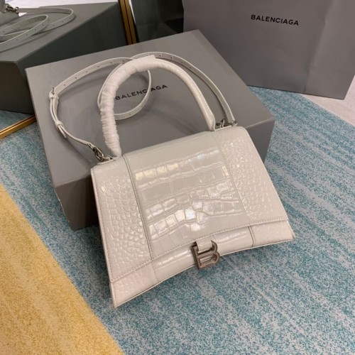 Balenciaga HOURGARACK KÖZEPES FELÜLSŐ FOGÓS TÁSKA B108892E fehér