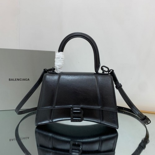 Balenciaga HOURGLASS KIS FELSŐ FOGANTYÚ TÁSKA 592834 fekete