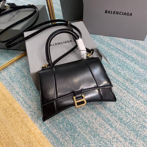 Balenciaga HOURGLASS KIS FELSŐ FOGÓS TÁSKA B108895-1 fekete