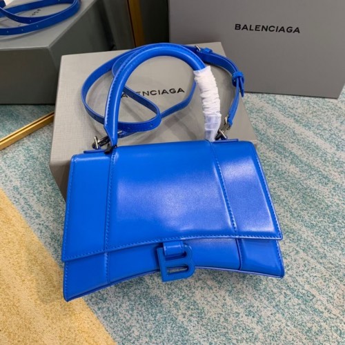 Balenciaga HOURGLASS KIS FELSŐ FOGANTYÚ TÁSKA B108895-1 kék