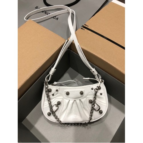 Balenciaga LE CAGOLE MINI LÁNCOS TÁSKA 6958141 fehér