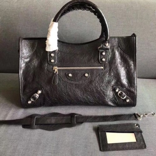 Balenciaga The City kézitáska marhabőr 382569 fekete