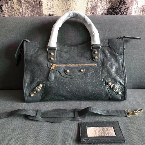 Balenciaga The City kézitáska marhabőr 382569 szürke