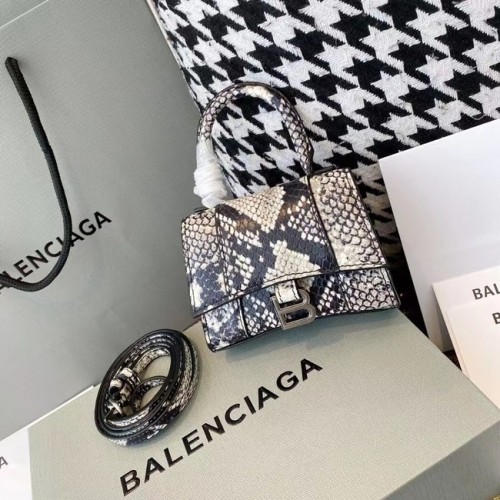 Balenciaga Női Homokóra Mini Felső Fogantyús Táska Szürke M8000