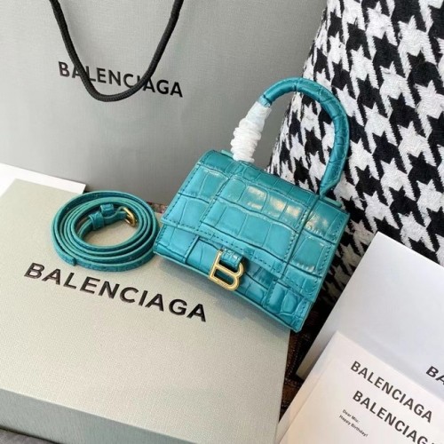 Balenciaga Női Homokóra Mini Felső Fogantyús Táska M8000 világoskék