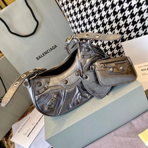 Balenciaga Női Le Cagole Közepes Válltáska Ezüstben 27541