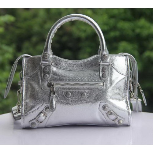 Balenciaga mini klasszikus első táskák B300295 ezüst