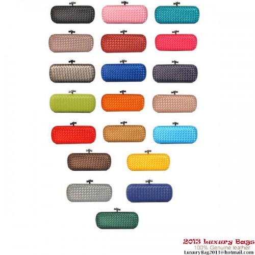 Bottega Veneta 8651L Intrecciato selyem sztreccs csomós kuplungok