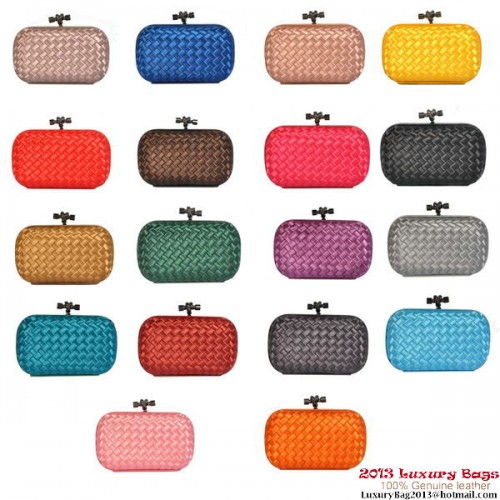 Bottega Veneta 8651S Intrecciato selyem sztreccs csomós kuplungok