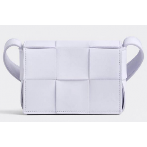 Bottega Veneta CASSETTE Mini Intreccio bőr kereszttartó táska 666688 Mirth Washed