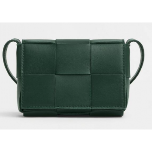 Bottega Veneta CASSETTE Mini Intreccio bőr kereszttartó táska 666688 RAINTREE