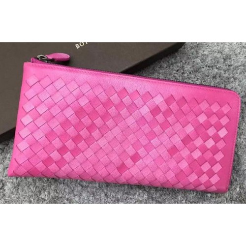 Bottega Veneta Intrecciato bőr kuplung BV144077 Rosy