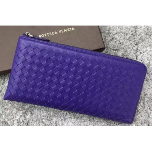 Bottega Veneta Intrecciato bőr kuplung BV144077 lila