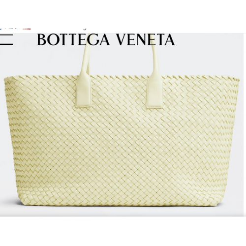 Bottega Veneta nagyméretű, intreccio bőr táska 608811 Zest mosva