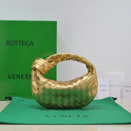 Bottega Veneta Mini intrecciato bőr felső fogantyús táska 651876 arany
