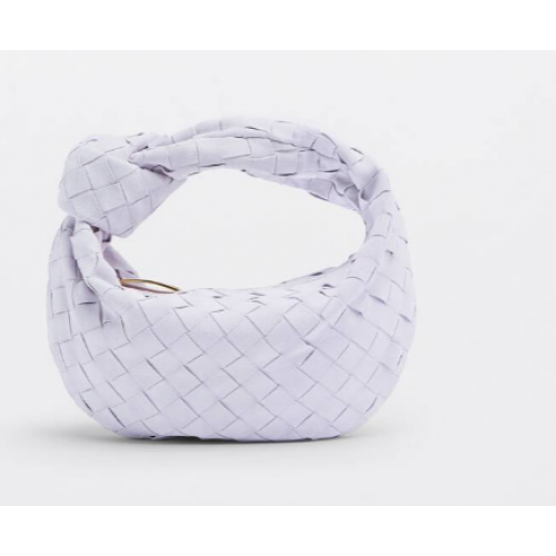 Bottega Veneta Mini intrecciato velúr felső fogantyús táska 651876V1 Mirth Washed