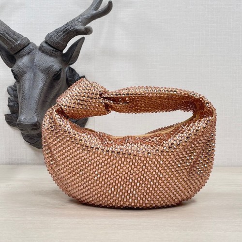 Bottega Veneta Mini műkristályokkal JODIE 651876V rózsaszín
