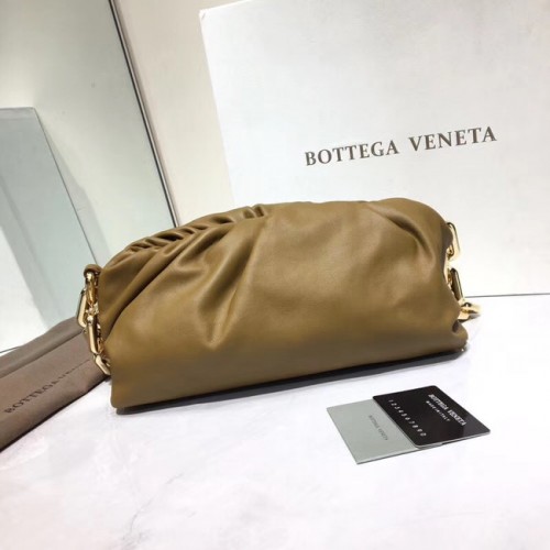 Bottega Veneta Nappa báránybőr puha válltáska 620230 Khaki