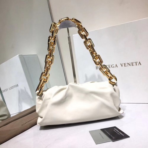 Bottega Veneta Nappa báránybőr puha válltáska 620230 fehér