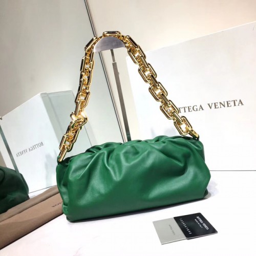 Bottega Veneta Nappa báránybőr puha válltáska 620230 zöld