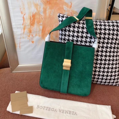 Bottega Veneta Eredeti bársony bőr 578344 zöld