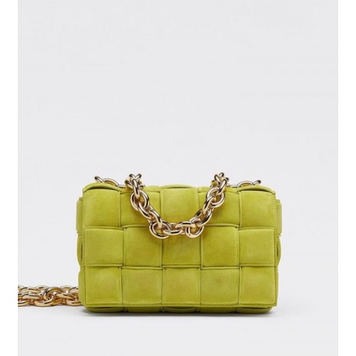 Bottega Veneta BÉLZETT KAZETTÁS Bársony TÁSKA 591971 Citrom