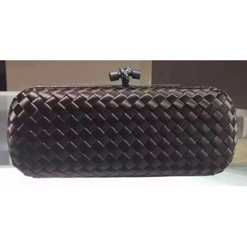 Bottega Veneta STRETCH Csomós Báránybőr Kuplung BV8651 Barna