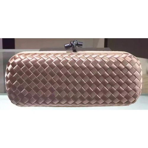 Bottega Veneta STRETCH Csomós Báránybőr Kuplung BV8651 Világos Arany