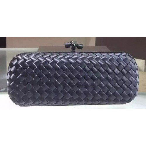 Bottega Veneta STRETCH Csomós Báránybőr Kuplung BV8651 Királykék