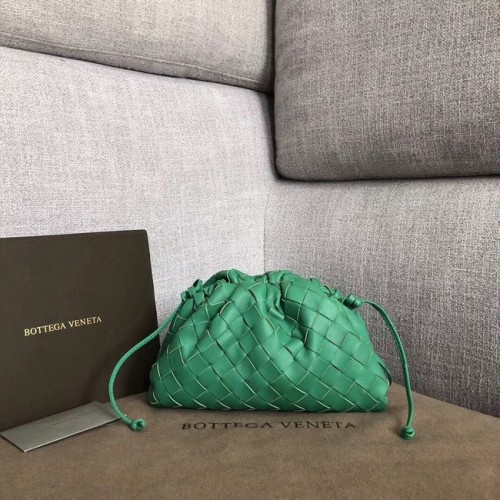 Bottega Veneta báránybőr szövésű eredeti bőr BV3693 zöld