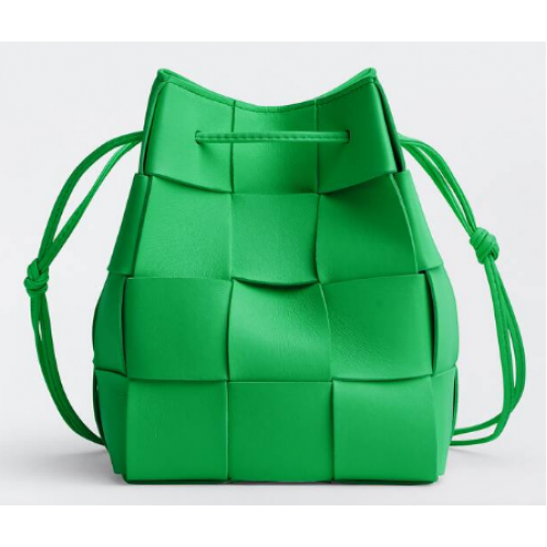 Bottega Veneta Kis Kazettás Vödör Táska 680218 Papagáj