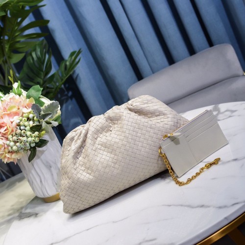 Bottega Veneta szövésű kézitáska 585853 fehér