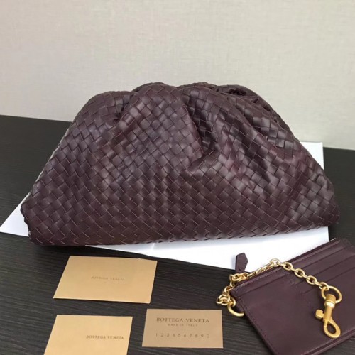 Bottega Veneta Weave Clutch táska 585853 sötétlila