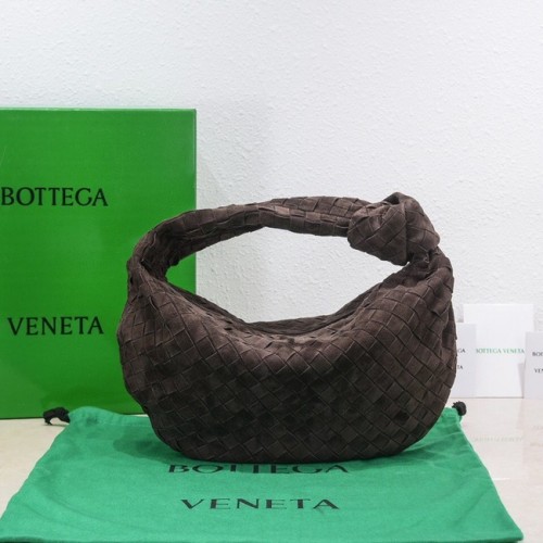 Bottega Veneta intrecciato velúr felső fogantyús táska 690225 barna