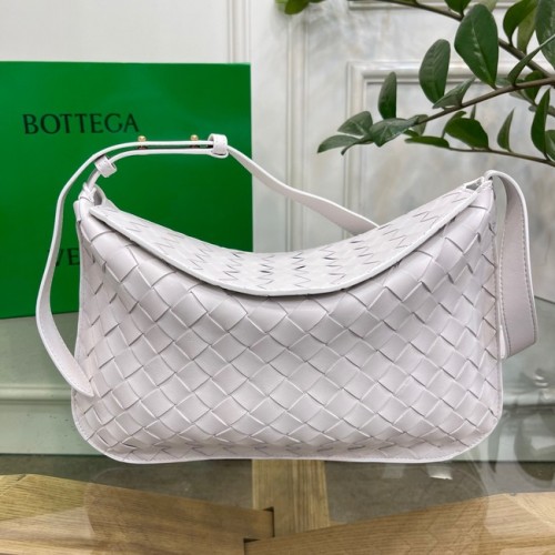 Bottega Veneta Intreccio bőr válltáska 690226 fehér