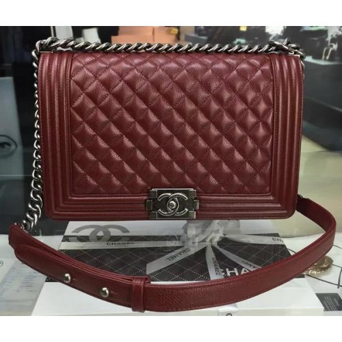 Fiú Chanel Flip Táska Eredeti Borostyánmintás A67088 Ezüst