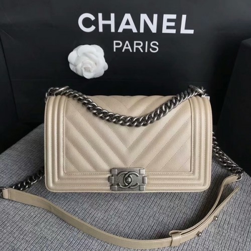 Fiú Chanel Eredeti Chevron Bőr 67086 Teddy