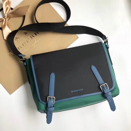 BurBerry House Check Messenger táska B9263 fekete-zöld
