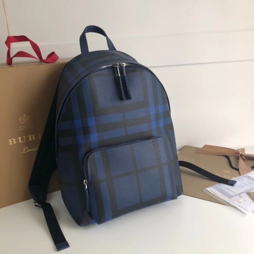 Burberry nagyméretű vászon hátizsák BU41003 kék
