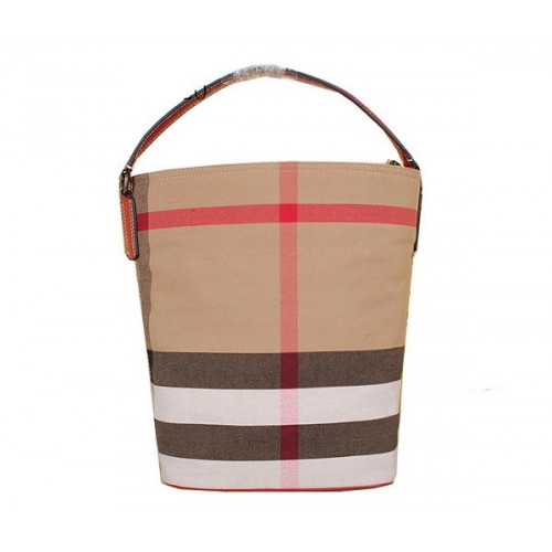Burberry Közepes Brit Check Hob Bag 7700 Piros