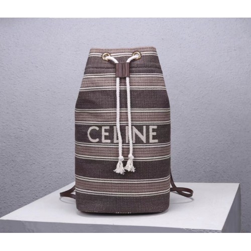 CELINE vászon válltáska CL92173 szürke