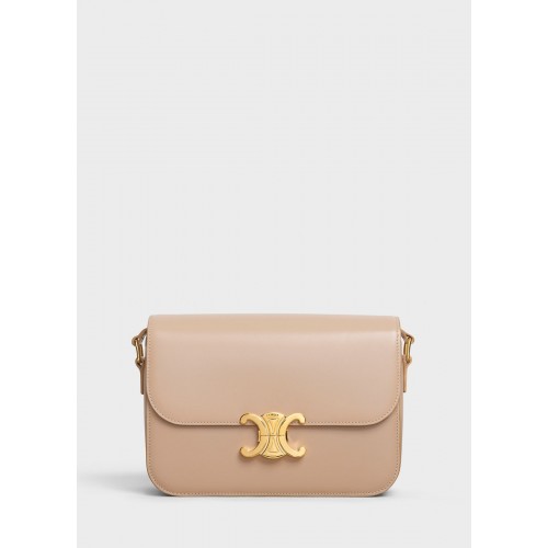 CELINE KÖZEPES MÉRETŰ C TÁSKA KÉTSZÍNŰ, STEPPELT BORJÚBŐRBŐRBŐL CL87253 CAMEL