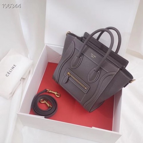 CELINE NANO BŐRÖSSZETÉTELŰ TÁSKA LAMINÁLT BÁRÁNYBŐRBŐL 189244-14