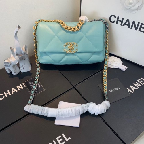 CHANEL 19 Flip Táska AS1160 AS1161 AS1162 Kék Égbolt